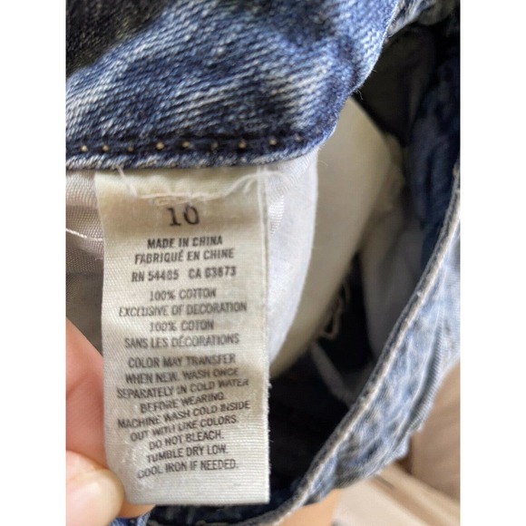 AEO Womens sz 10 Cuff Off Denim Shorts - Picture 9 of 9